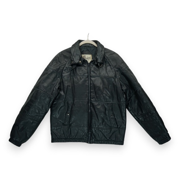 Sara Berman Jackets & Blazers - Vintage Berman's‎ Leather Biker Moto Jacket Men's Size 40 Style 1224 Made Korea